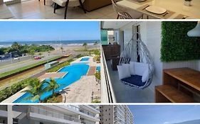 Home 1| Ap Cinema Resort Frente Mar com Piscina Aquecida